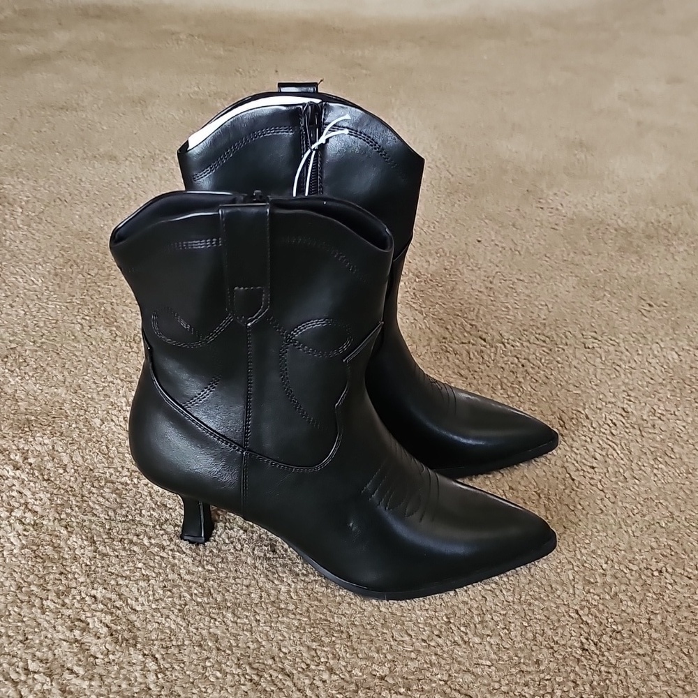 Universal Thread Jenson Black Western Boots Size 7 - Picture 4 of 6